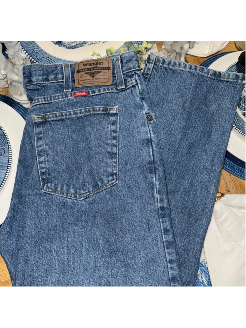 Wrangler blue denim jeans, Size 35/31